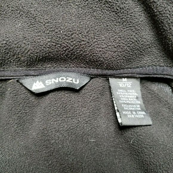 Snozu Boys' Black Softshell Jacket Medium 10-12 - Picture 6 of 8